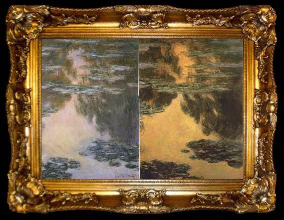 framed  Claude Monet Water Lilies, ta009-2